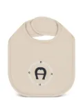 Aigner Kids logo-embroidered baby bib - Neutrals