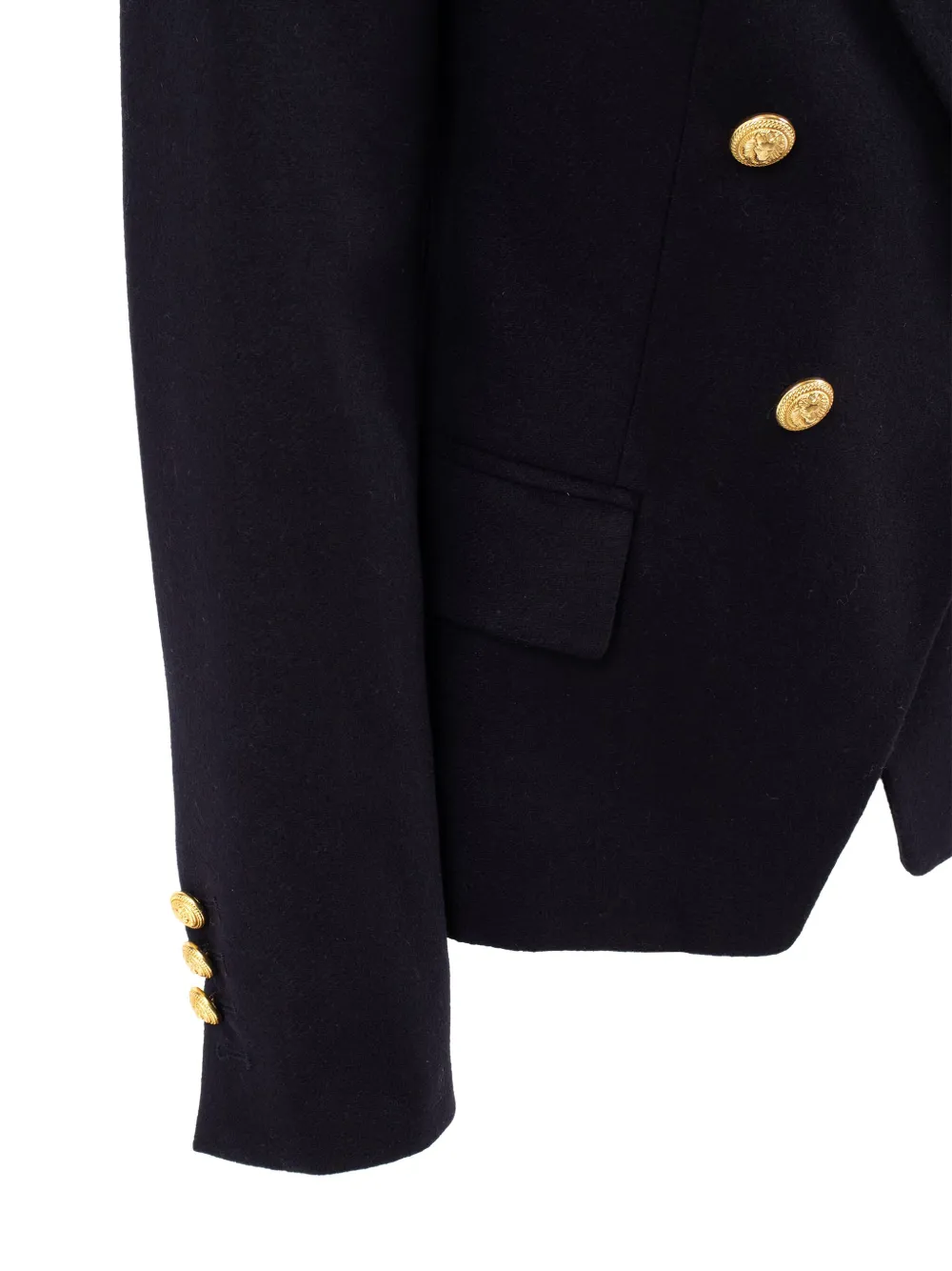 Balmain Kids Jack met dubbele rij knopen en gouden knoop Blauw