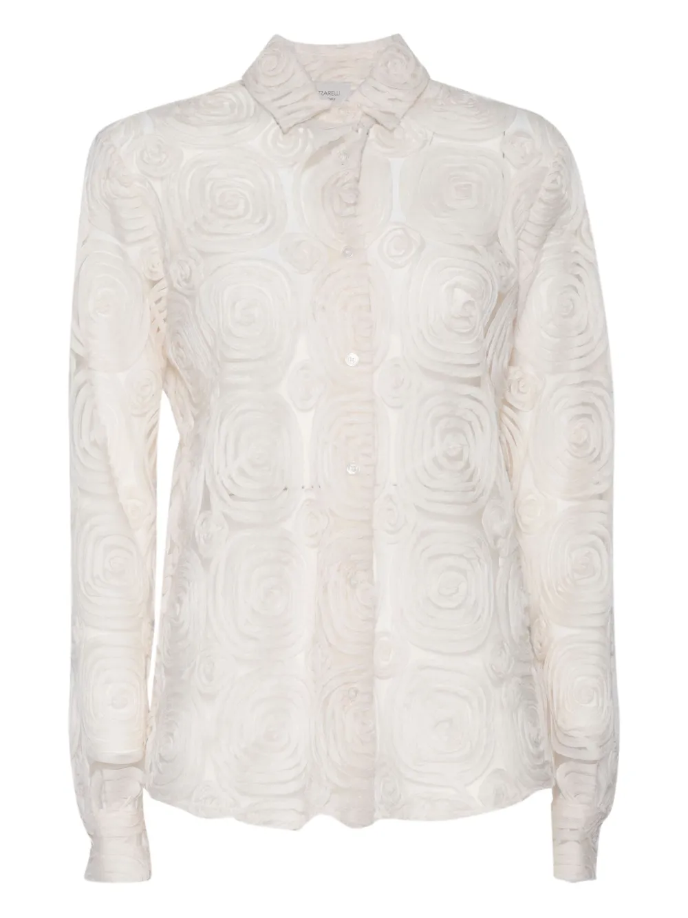 rose-pattern shirt