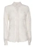 Mazzarelli rose-pattern shirt - Neutrals