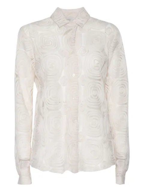Mazzarelli rose-pattern shirt