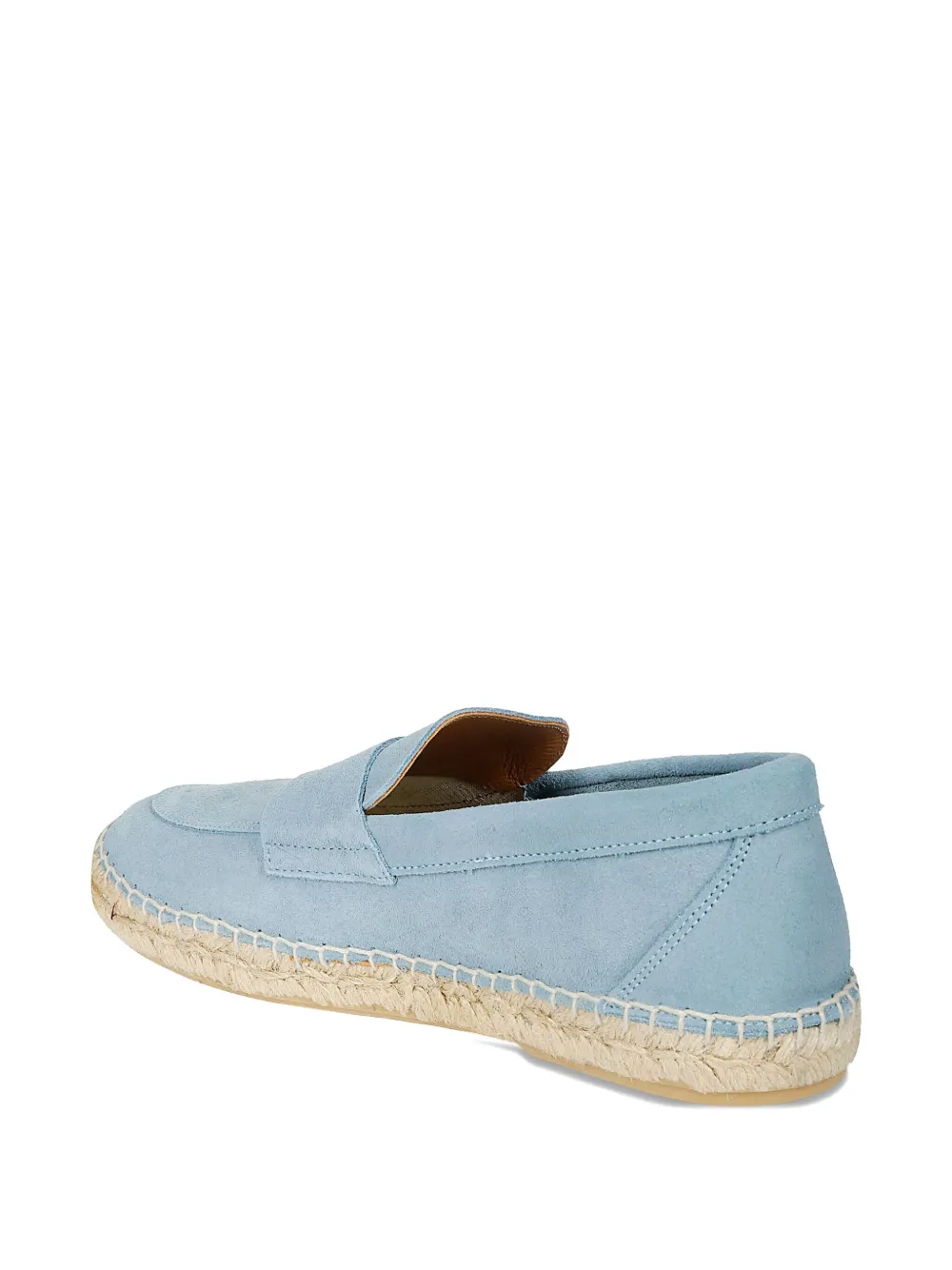 Abarca Penny-strap Suede Loafers In Blue