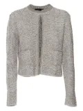 Fabiana Filippi lurex-tweed crew-neck jacket - Grey