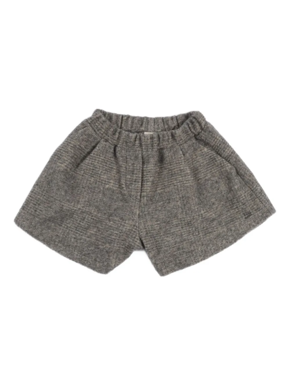 Douuod Kids check shorts Grijs