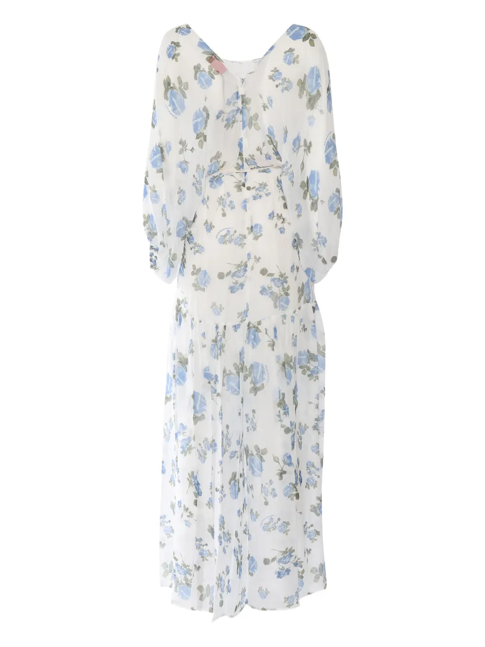 Ermanno Scervino Maxi-jurk met bloemenprint Wit