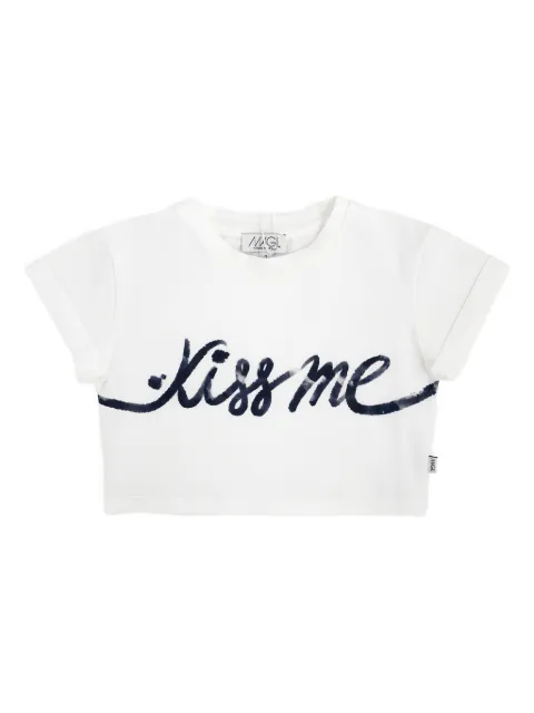 MAGIL letter-print cropped T-shirt