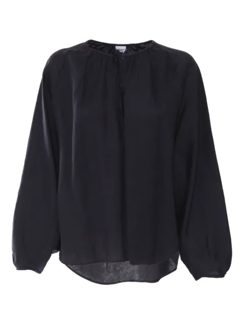 ASPESI balloon-sleeve tie-neck top