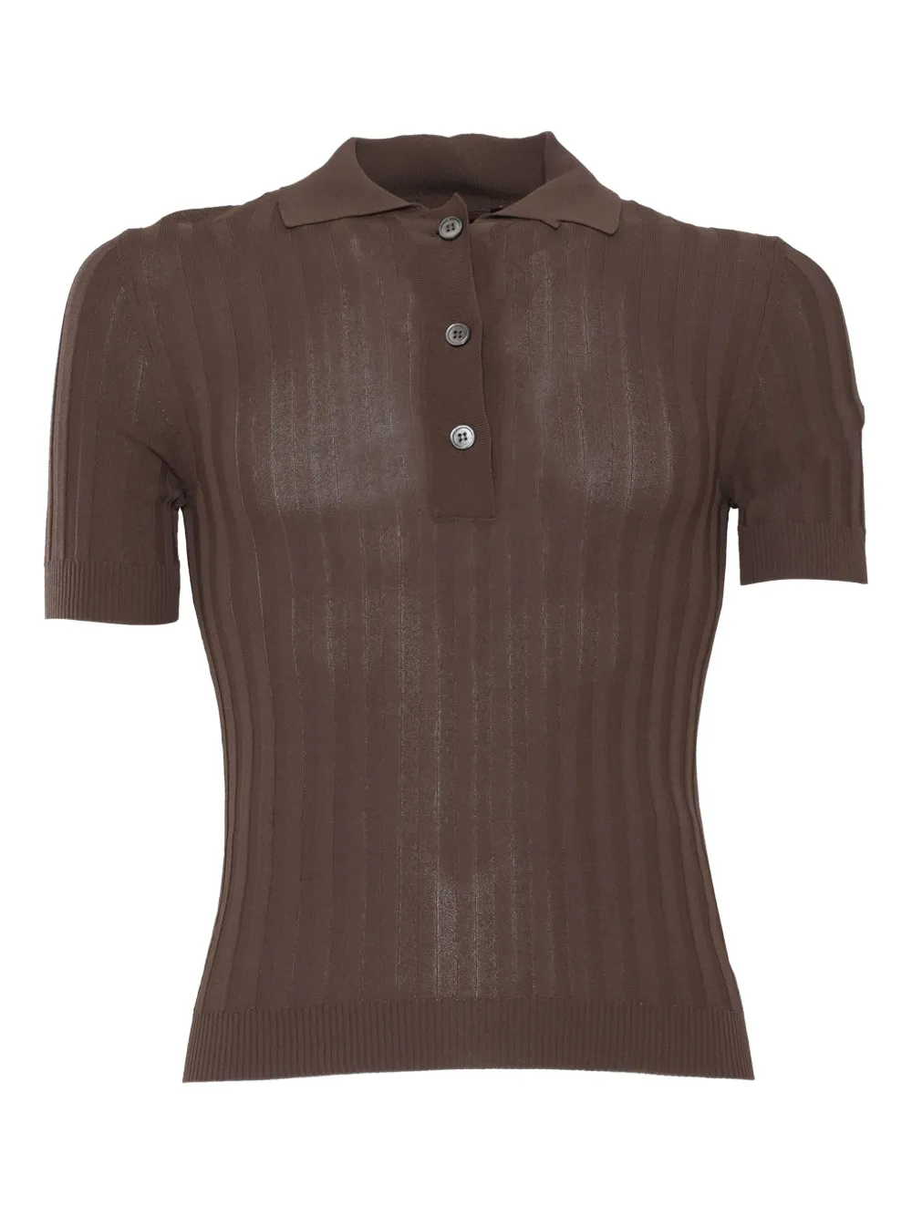 ribbed polo top