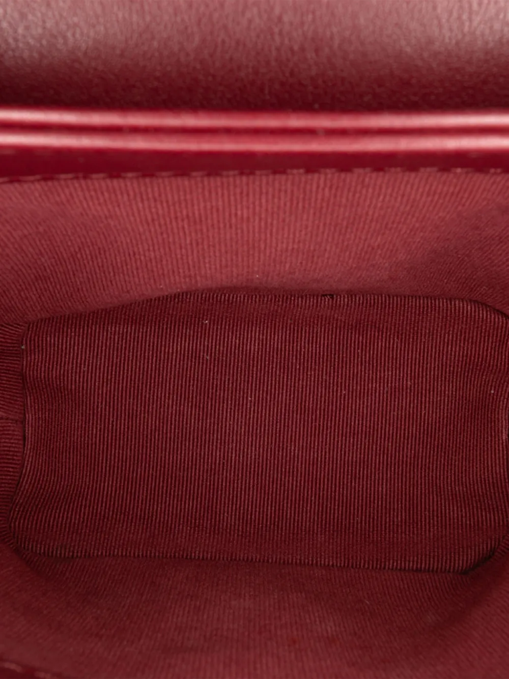 Pre-owned Chanel 2021-2025 Quilted Calfskin Pearl Jewel Chain Flap Satchel In Red