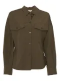 Weekend Max Mara Skipper flap-pocket cotton shirt - Green