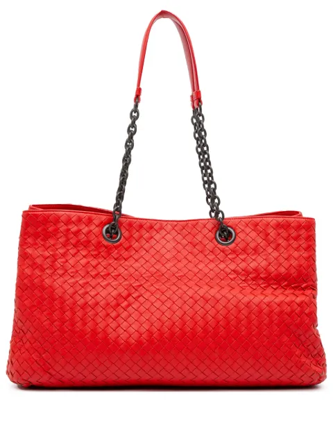 Bottega Veneta Pre-Owned 2012-2025 Medium Nappa Intrecciato Double Chain tote bag