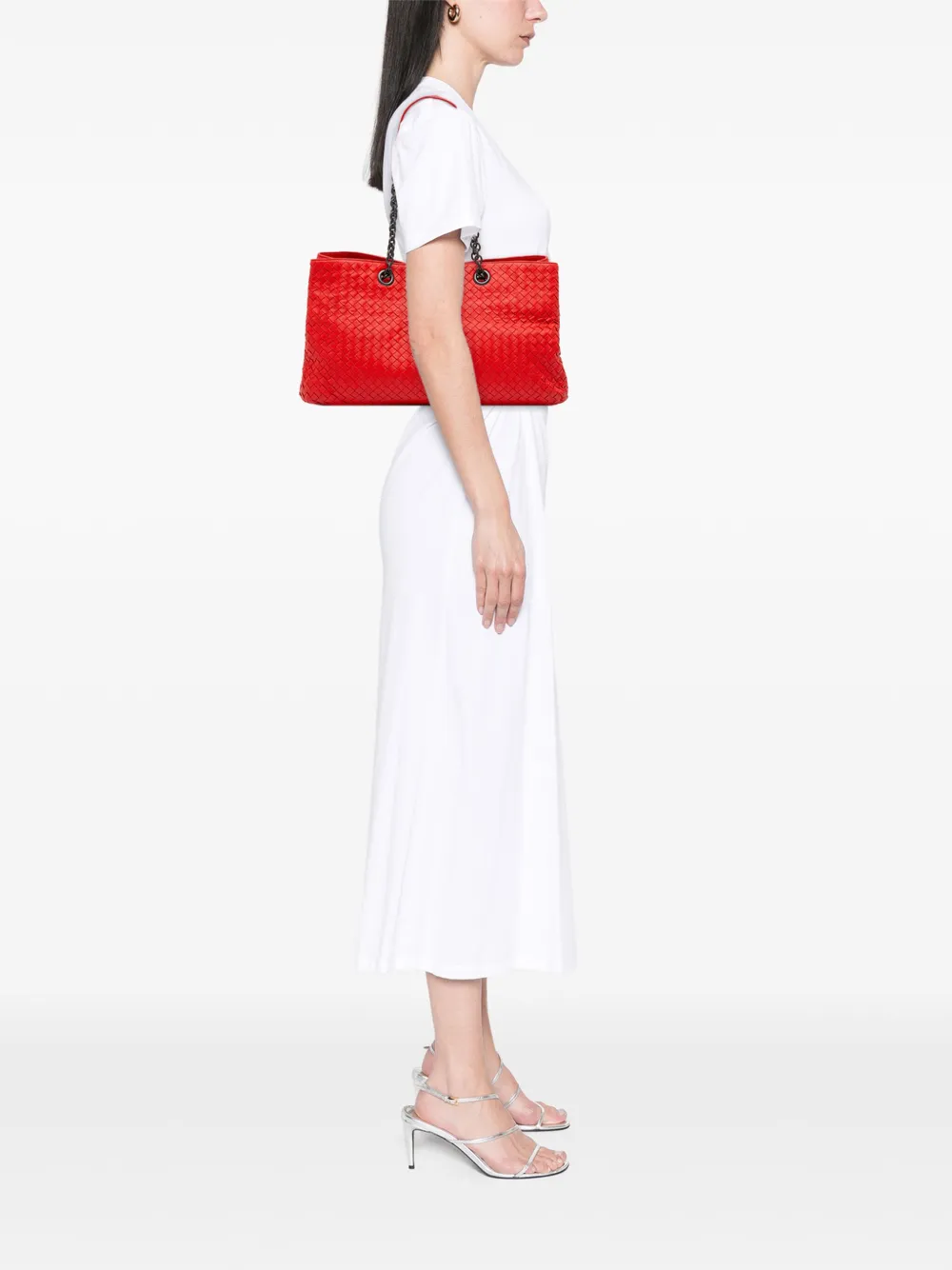 Bottega Veneta Pre-Owned 2012-2025 Medium Nappa Intrecciato Double Chain tote bag | Pre-Owned | Image 2