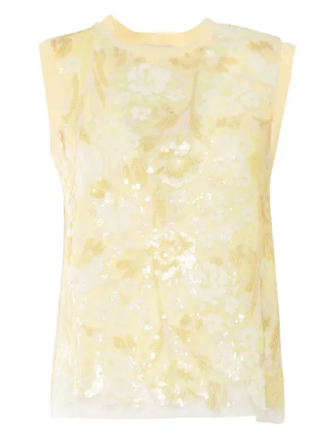 Ermanno Scervino sequin-embellished sleeveless top