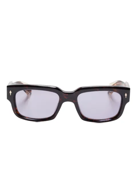 Jacques Marie Mage tortoiseshell rectangle sunglasses