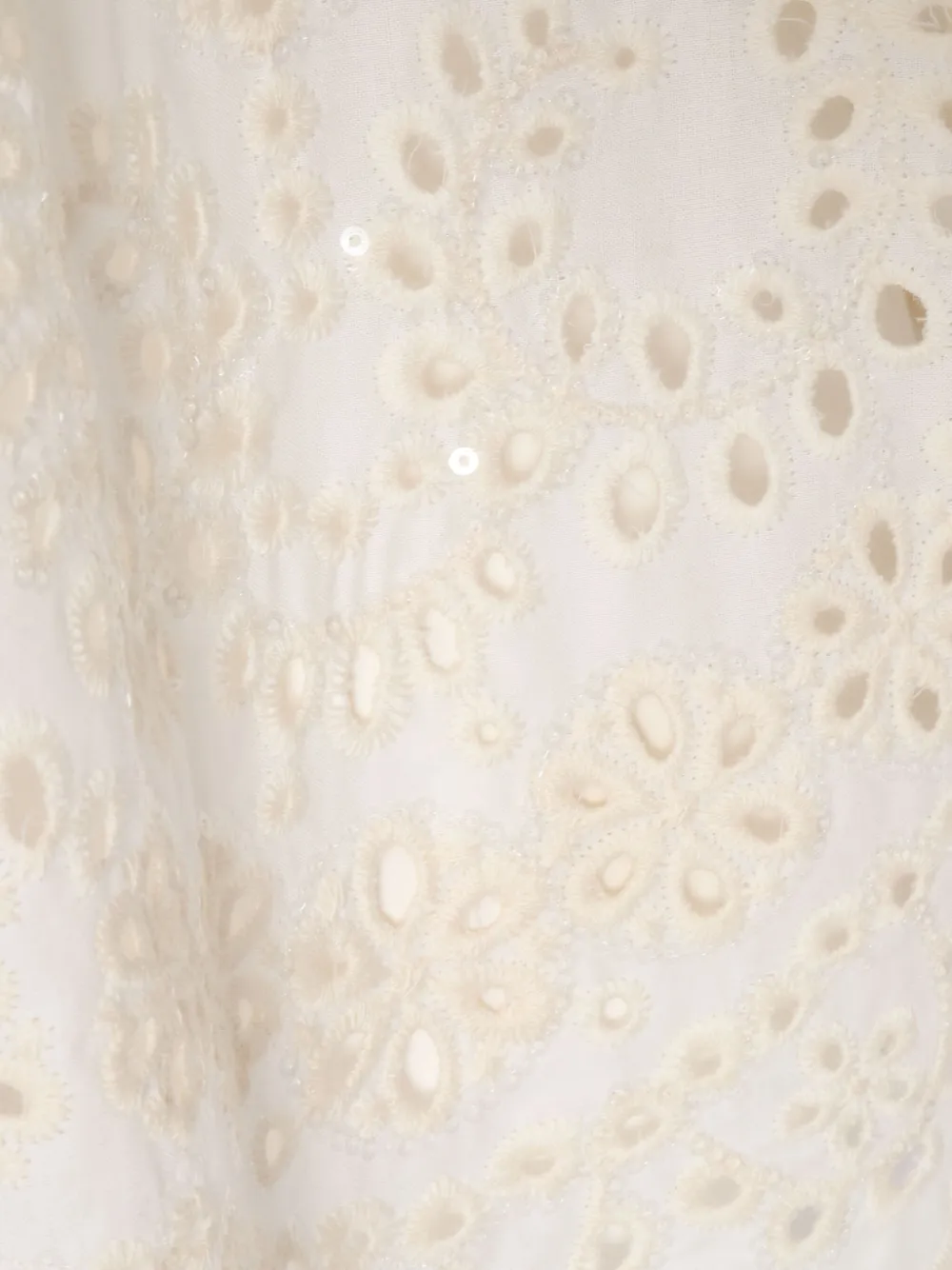 Ermanno Scervino T-shirt met geborduurd ringlets en korte mouwen Wit