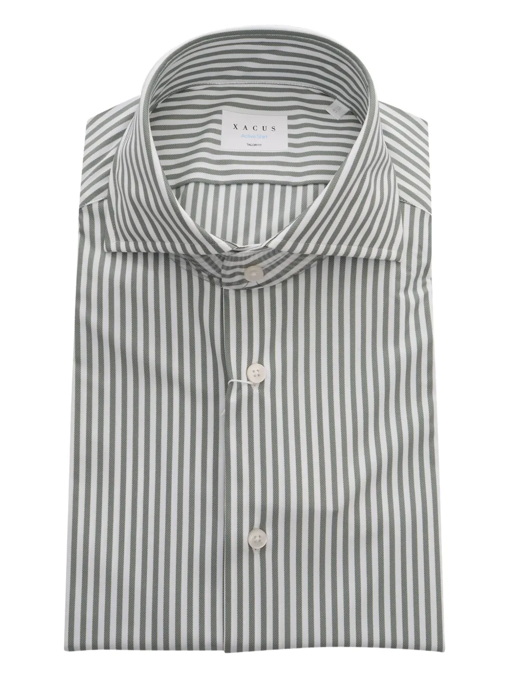 Xacus striped shirt - グリーン Xacus striped shirt - グリーン