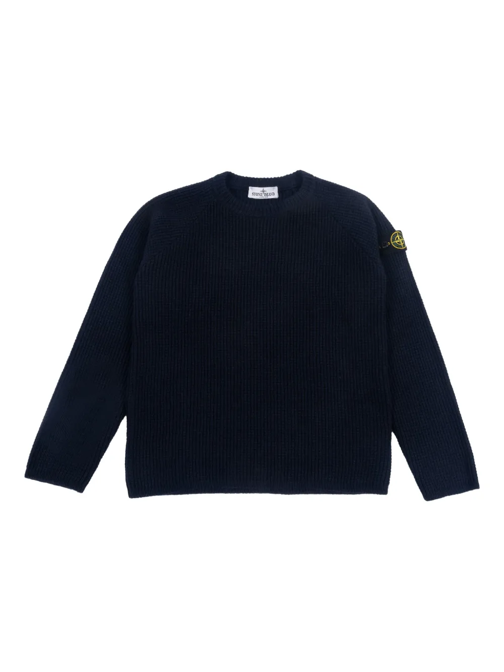 Stone Island Junior Trui met raglan mouwen Blauw