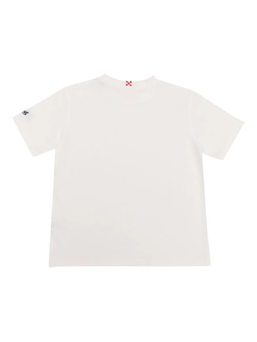 MC2 Saint Barth Kids Portofino katoenen T-shirt met geborduurde haai Wit