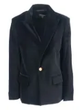 Balmain Kids velvet gold-button jacket - Black