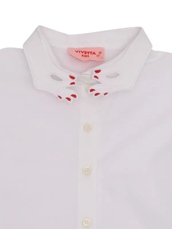 VIVETTA ヴィヴェッタ Tシャツ 刺繍 ホワイト VIVETTA ヴィヴェッタ Tシャツ 刺繍 ホワイト