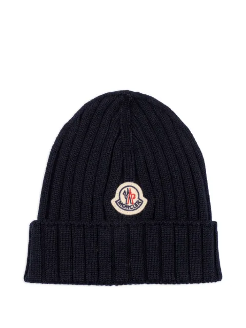 MONCLER GRENOBLE KIDS gorro con parche del logo