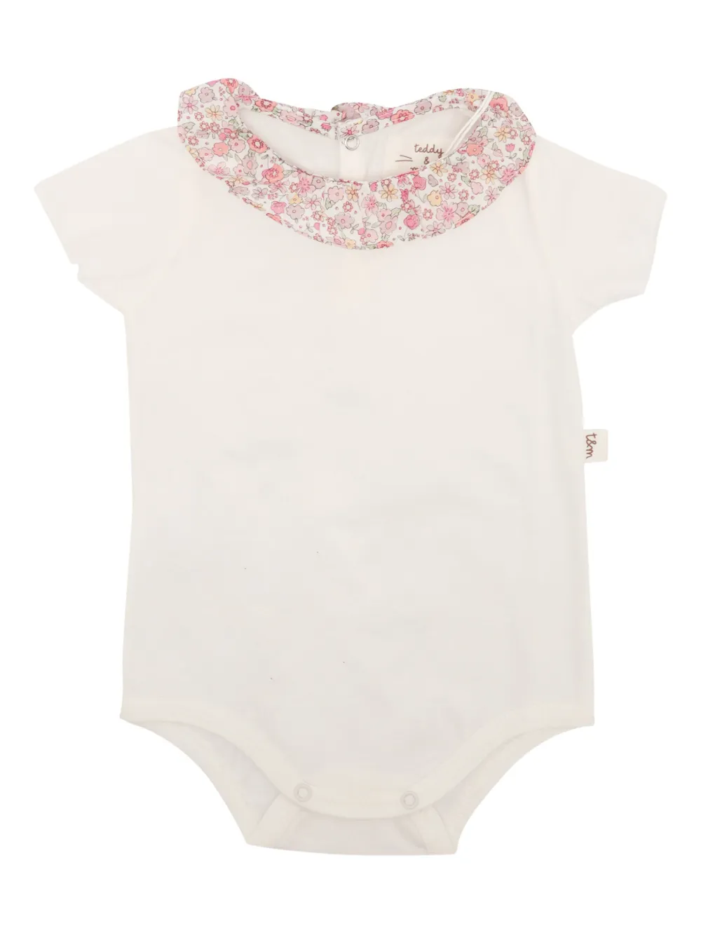 TEDDY & MINOU Romper met bloe kraag Wit