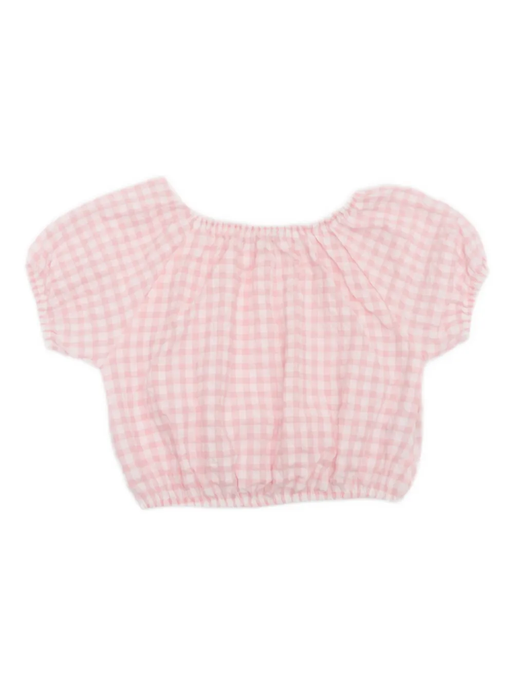 MAGIL Vichy gingham puff-sleeve top | Girls Blouses | Image 2