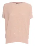 Lorena Antoniazzi sequin-embellished knit top - Pink