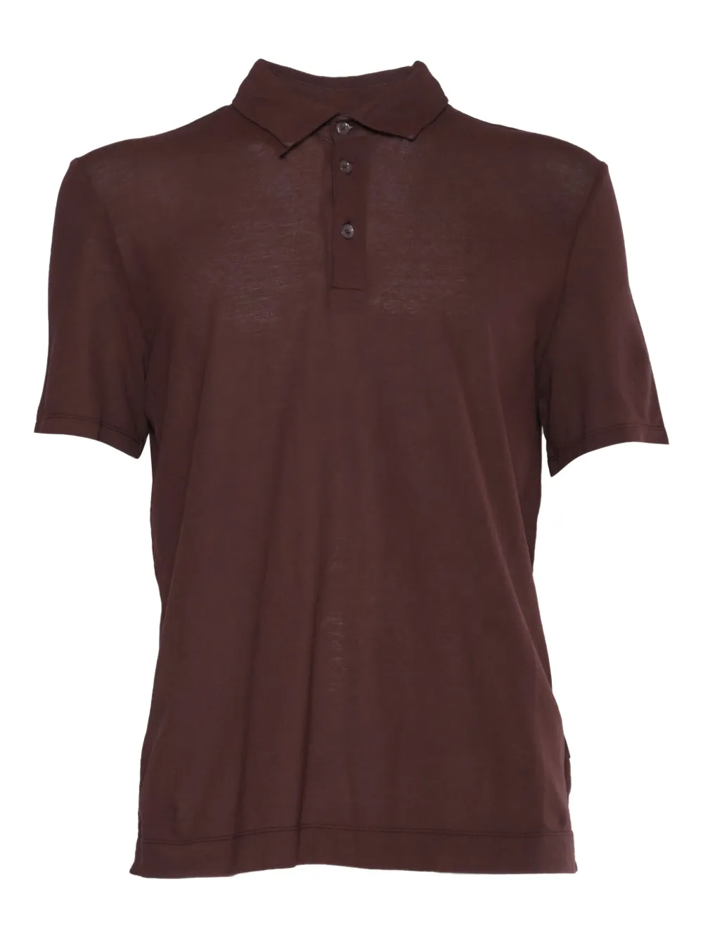 short-sleeve cotton polo shirt