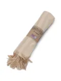 MC2 Saint Barth Kids striped fringed beach towel - Neutrals