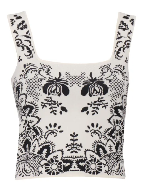 Weekend Max Mara square-neck patterned blouse