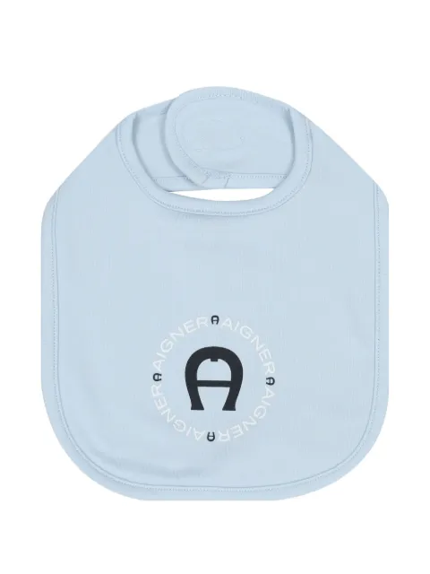 Aigner Kids logo-horseshoe bib