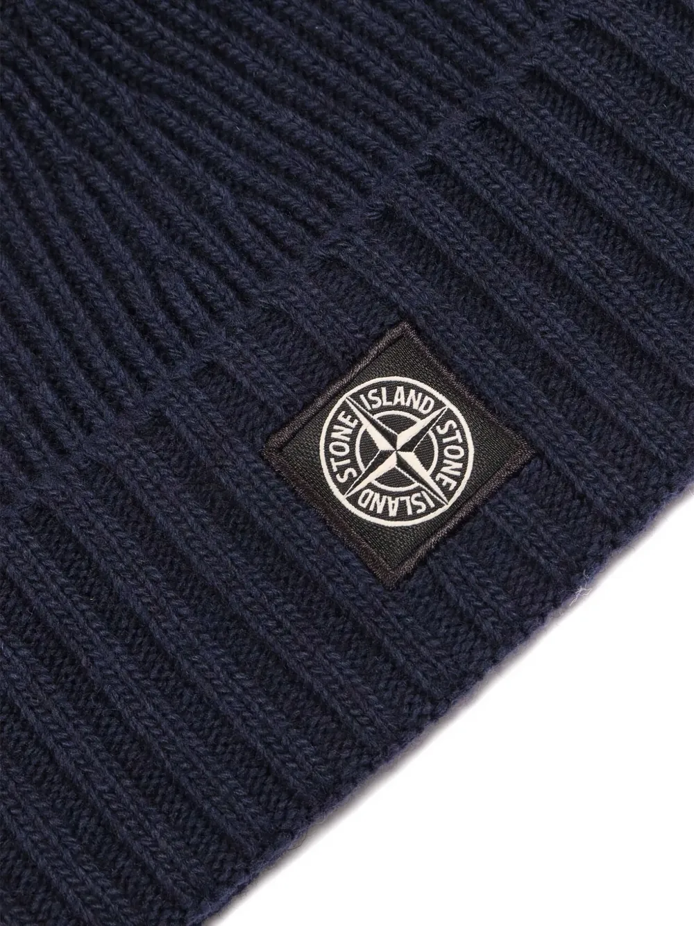 Stone Island Junior Muts met logopatch Blauw