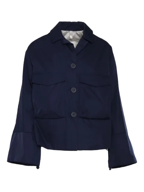Duno buttoned-up flap-pocket jacket