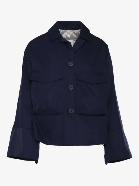 Duno buttoned-up flap-pocket jacket