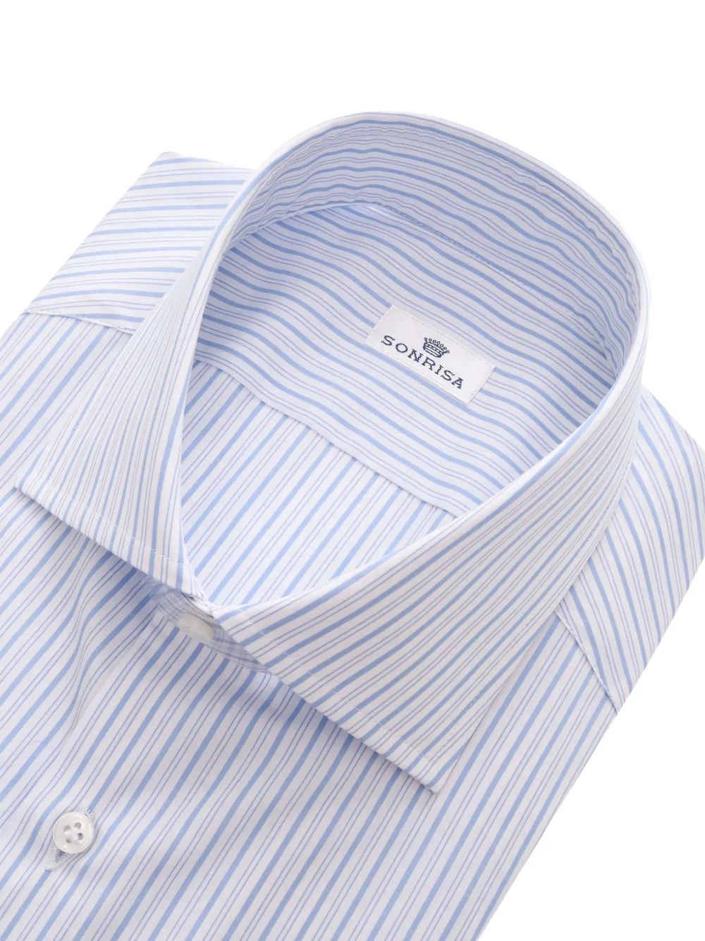 Sonrisa Gestreept katoenen overhemd - Blauw