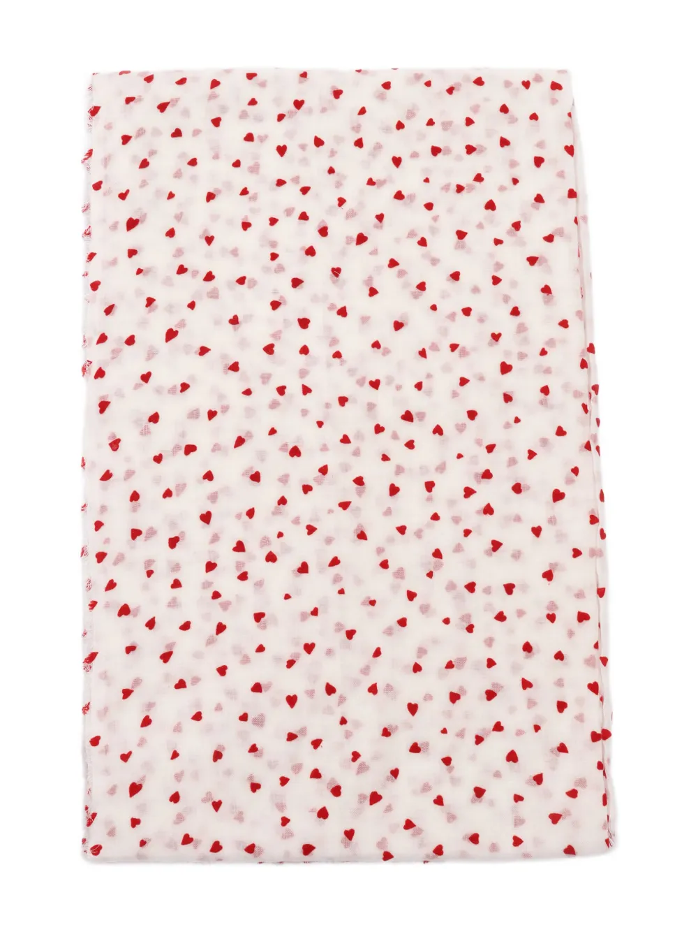 heart-print scarf