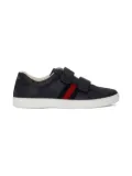 Gucci Kids monogram double strap sneakers - Black