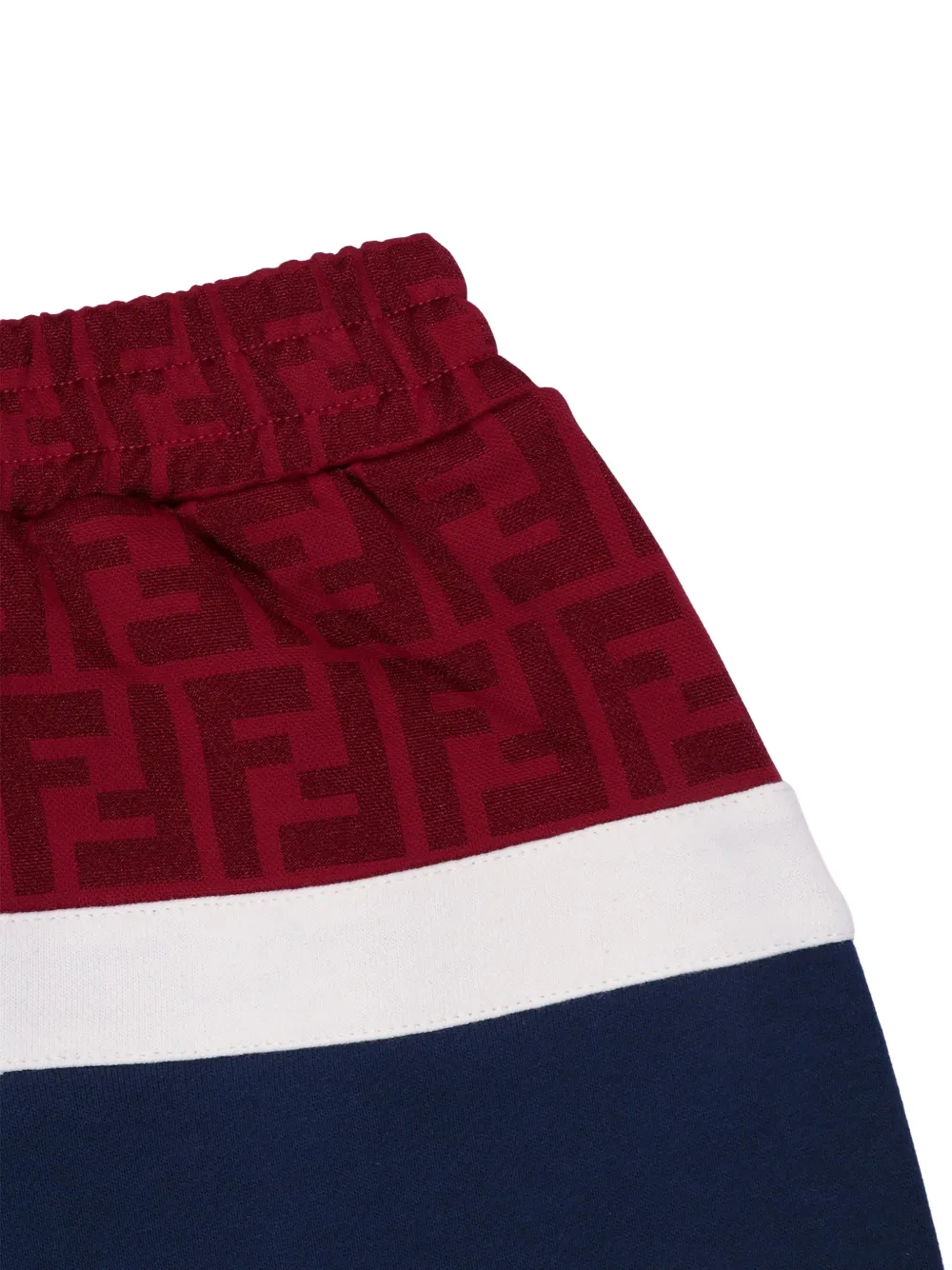 Fendi Kids Broek met logoprint Blauw