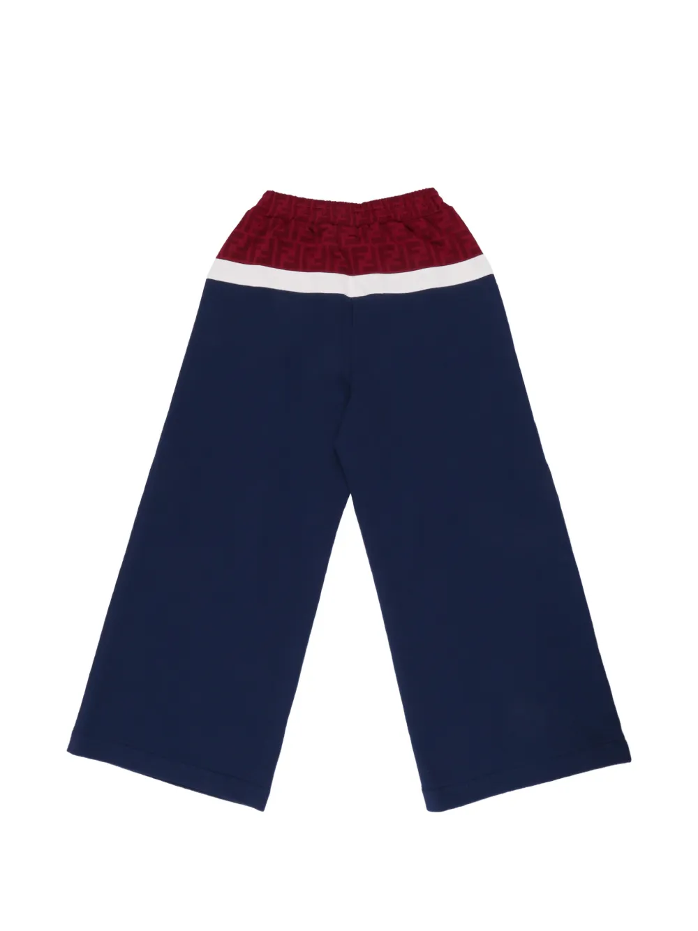 Fendi Kids Broek met logoprint Blauw