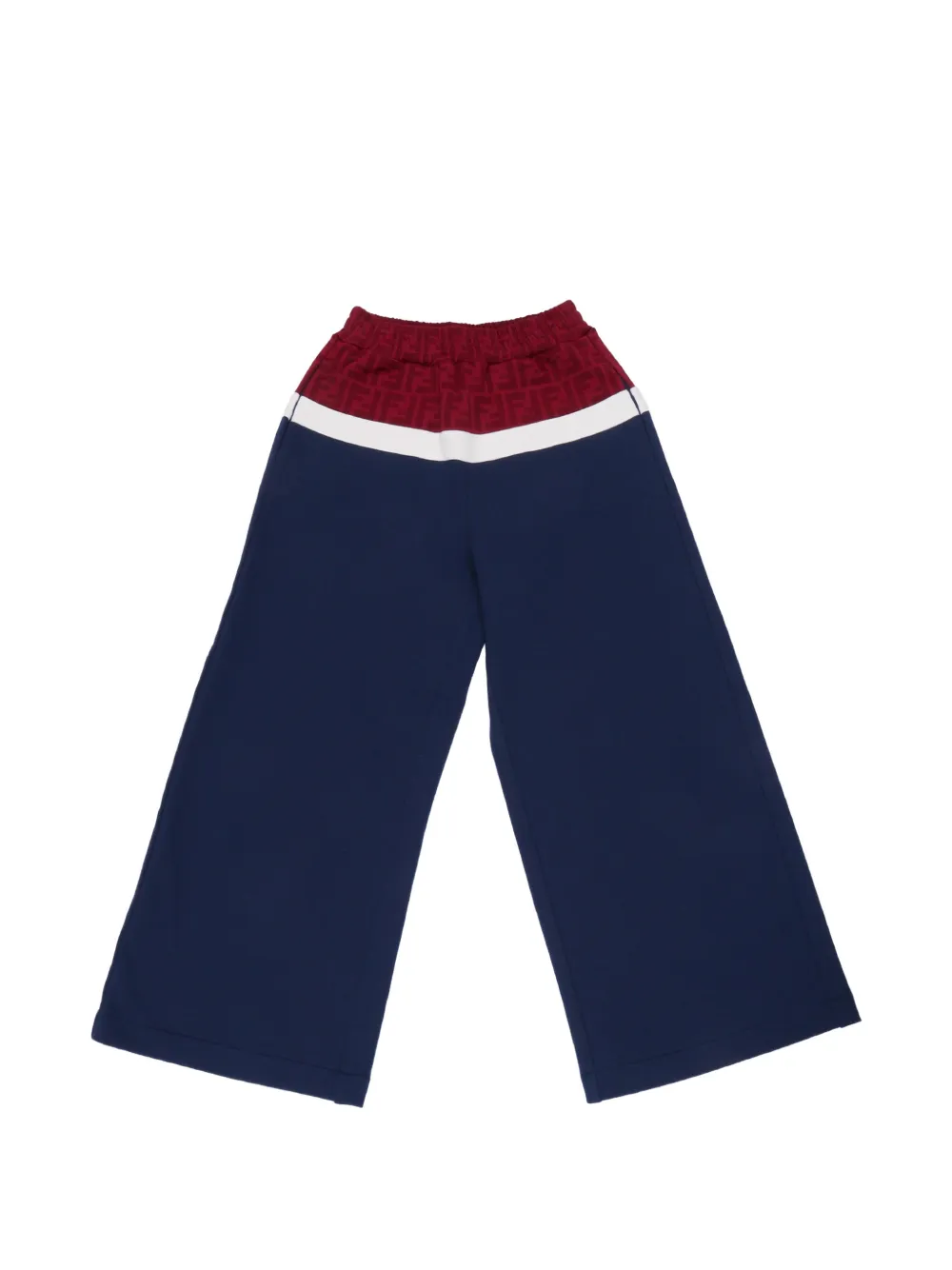 Fendi Kids logo-print trousers - Blu