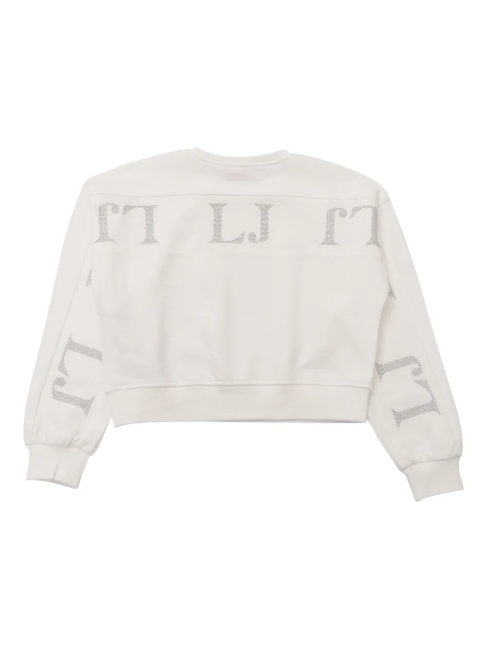 Liu Jo Kids Sweater met kristallen Wit