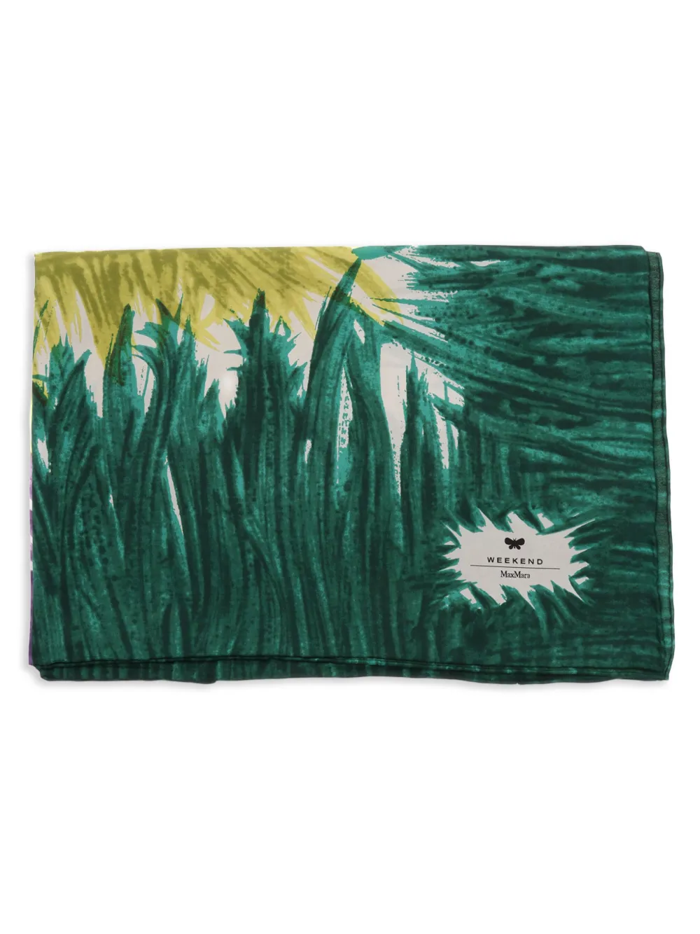 painted silk scarf