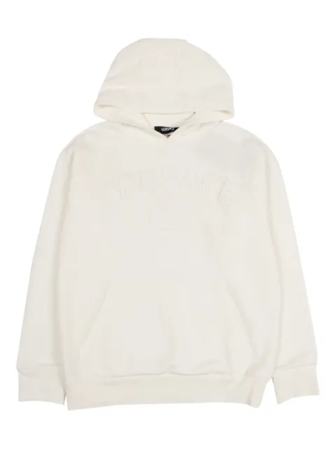 Versace Kids embroidered logo hoodie