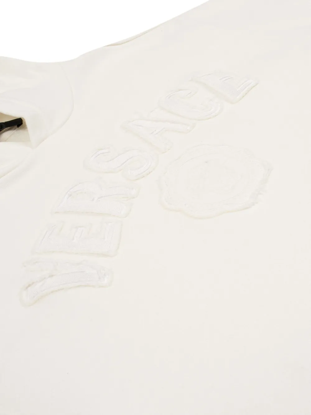 Versace Kids Hoodie met geborduurd logo Wit