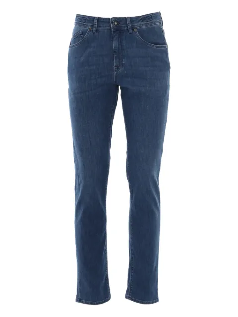 BARMAS Calça jeans com patch de logo