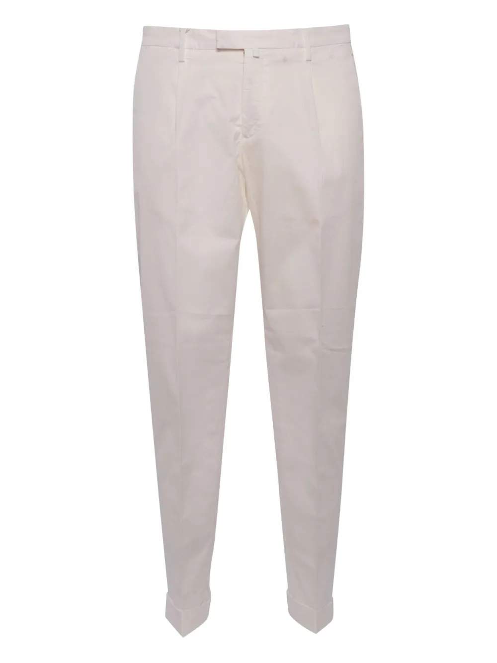 pleated-cuff trousers