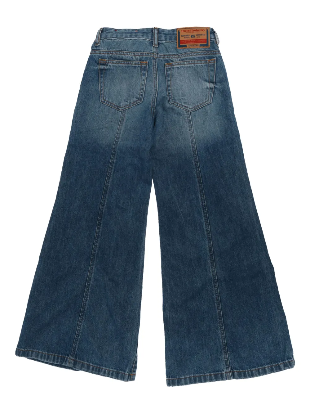 Diesel Kids D-Akii-J jeans met wijde pijpen Blauw