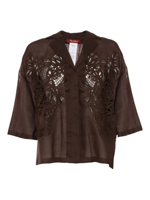 Max Mara Legno embroidered shirt