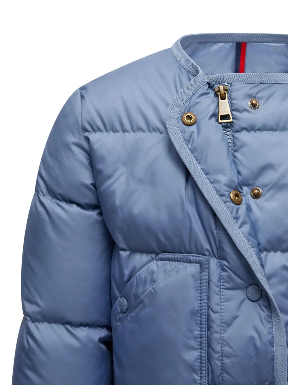 Moncler Enfant Donsjack met knopen Blauw
